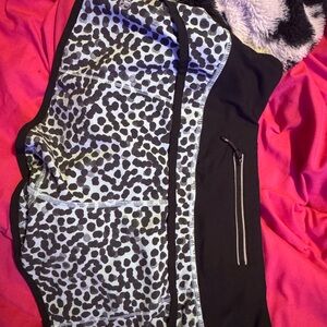 lululemon athletica Black and White Patterned Vest